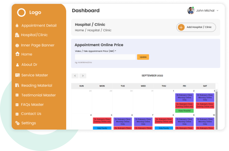 Easy to configure Consultation Slots